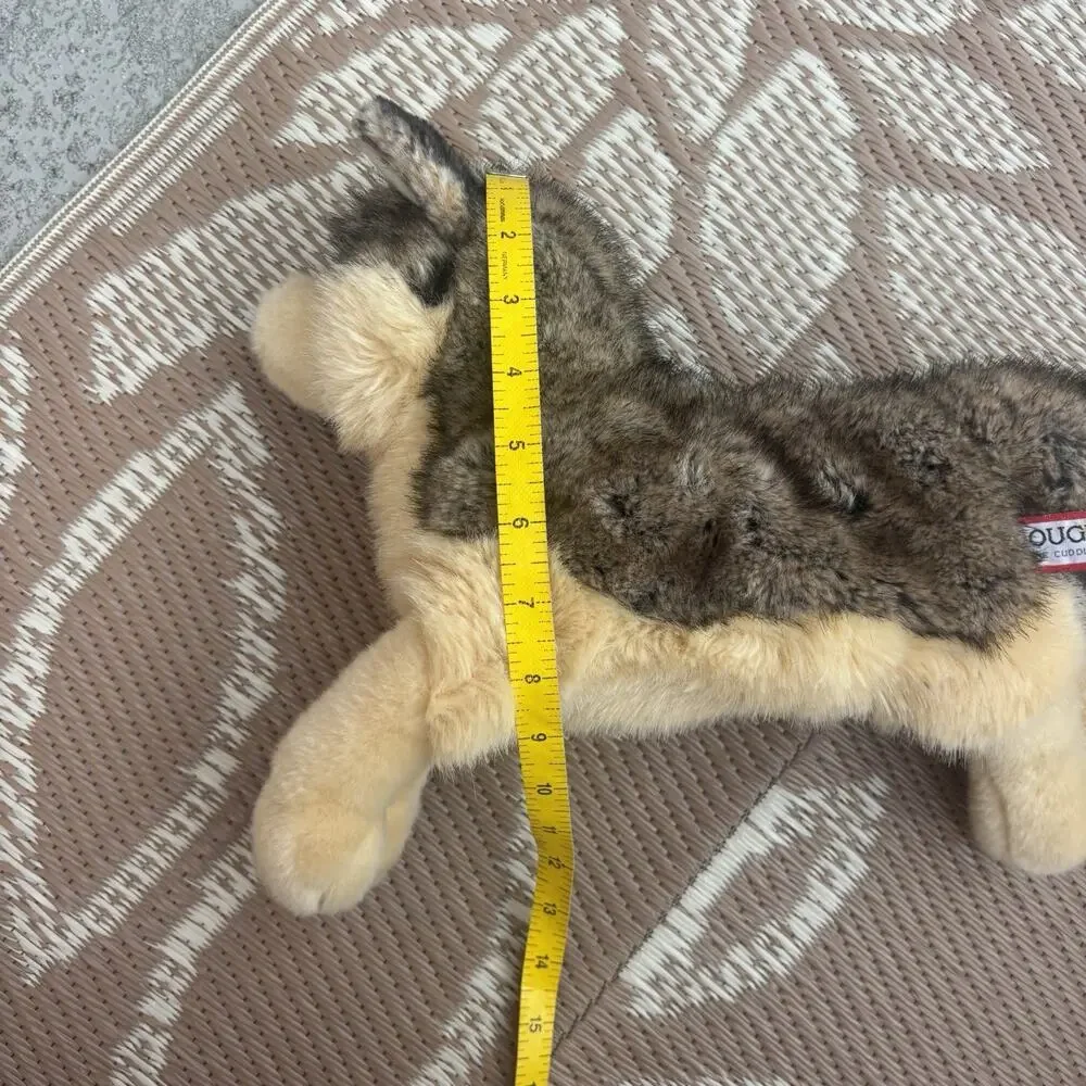 Douglas Cuddle Toy Alder Dlux Wolf Realistic Plush Stuffed Animal #1895 Retired